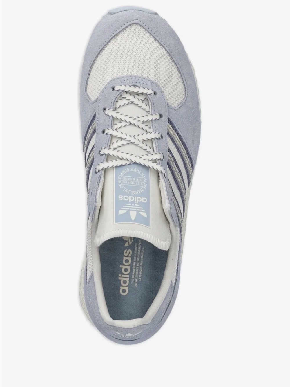 adidas Atlanta Women's Light Blue and White Retro Runner Sneakers